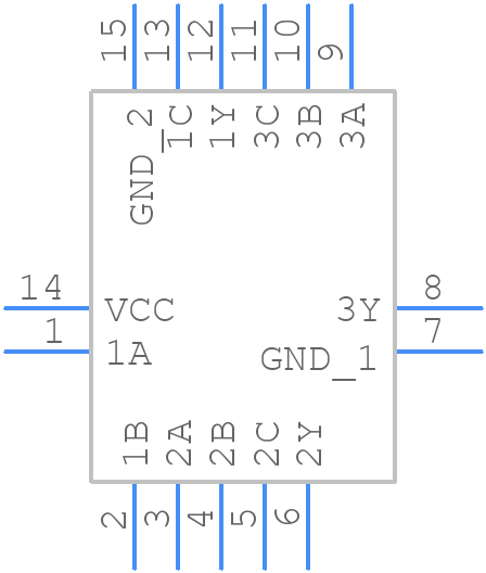 74LVC11BQ,115 - Nexperia - PCB symbol