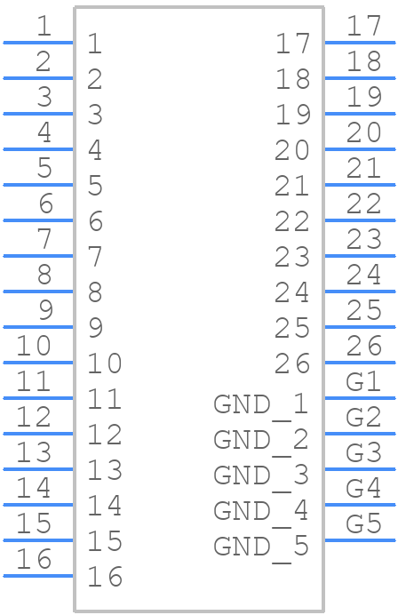 DF56C-26S-0.3V(51) - Hirose - PCB symbol