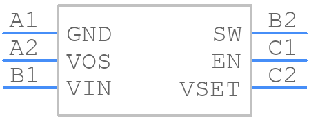 XPS62840YBGR - Texas Instruments - PCB symbol