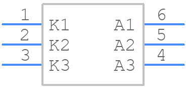 BAS21TMQ-13 - Diodes Incorporated - PCB symbol