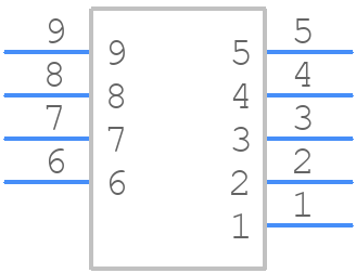 DTS09SYC/2M66UN - DELTRON COMPONENTS - PCB symbol