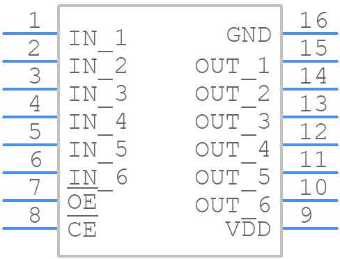 DEI1054-WMB - Device Engineering Incorporated - PCB symbol