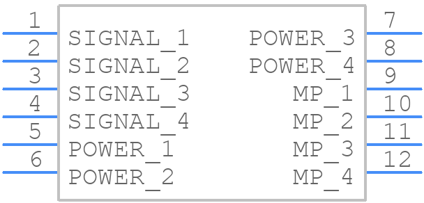 10185386-0404A0RLF - Amphenol - PCB symbol