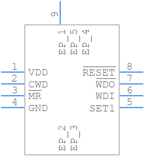 TPS3851H30EDRBR - Texas Instruments - PCB symbol