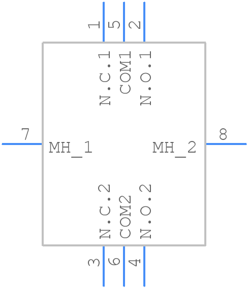MCS222N-1009 - Nidec Copal - PCB symbol