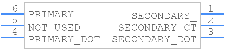 T2-1T-KK81+ - Mini-Circuits - PCB symbol