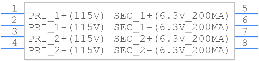 162E12 - Hammond Manufacturing - PCB symbol