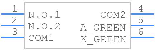 B3W-9012-G1N - OMRON Electronics - PCB symbol