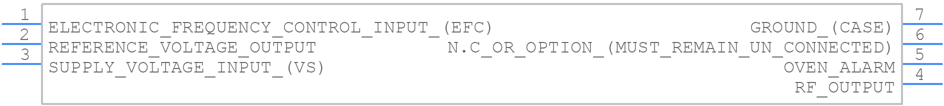OX-220-0038-20M00 - Vectron - PCB symbol