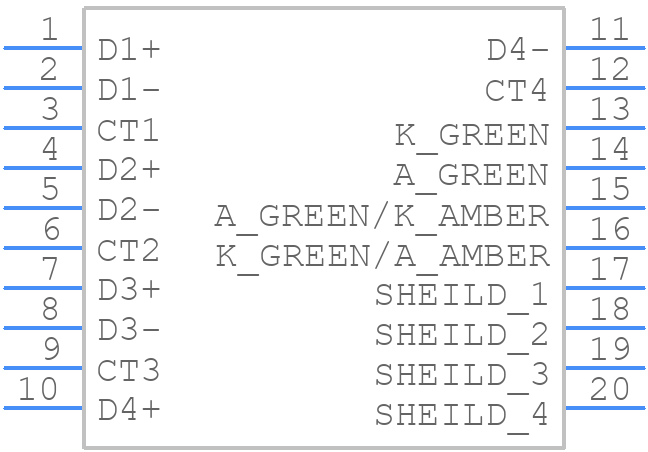 JFM3811Q-H380-4F - Foxconn - PCB symbol