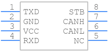 TCAN1472DRQ1 - Texas Instruments - PCB symbol