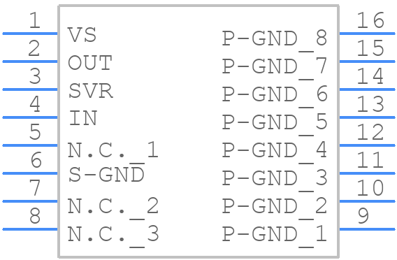 TDA7267A - STMicroelectronics - PCB symbol