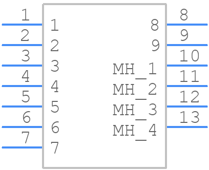183-009-113R541 - NorComp - PCB symbol