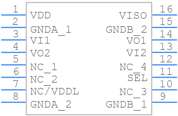 CA-IS3621LW - ChipAnalog - PCB symbol