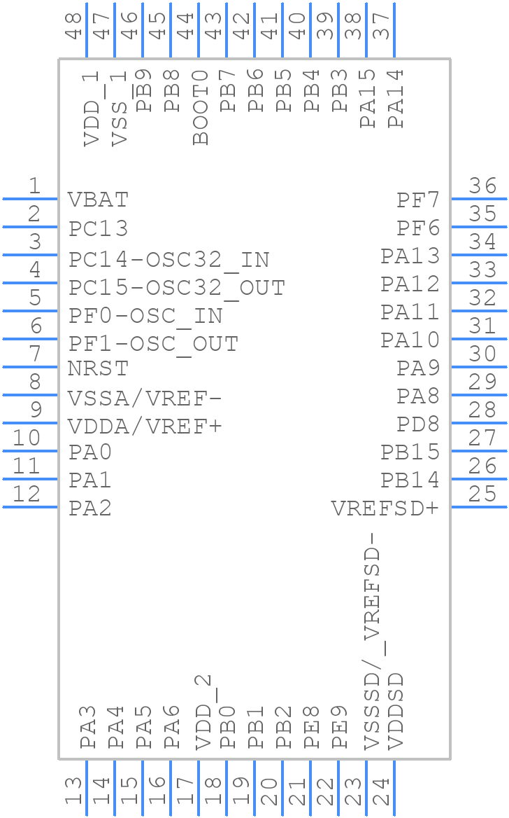 STM32F373CCT6 - STMicroelectronics - PCB symbol