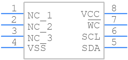 M24M04E-FDW6TP - STMicroelectronics - PCB symbol