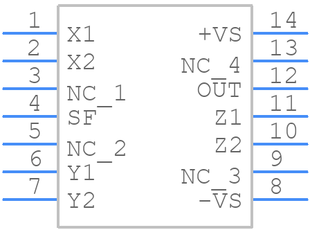 5962-9053701VCA - Analog Devices - PCB symbol