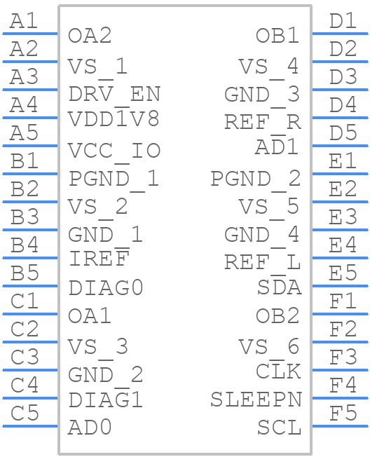 TMC5222AWV+ - Analog Devices - PCB symbol