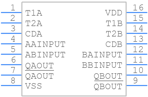 CD4528BMJ - Texas Instruments - PCB symbol