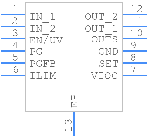 LT3093IDD#PBF - Analog Devices - PCB symbol