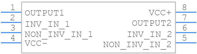 TS922AIPT - STMicroelectronics - PCB symbol