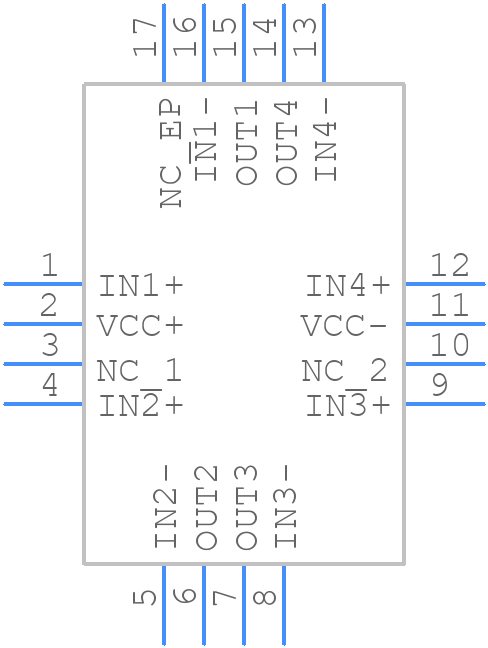 TSV854IQ4T - STMicroelectronics - PCB symbol