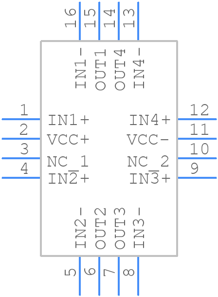 TSX564IQ4T - STMicroelectronics - PCB symbol