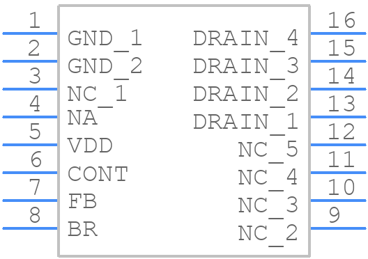 VIPER27HD - STMicroelectronics - PCB symbol