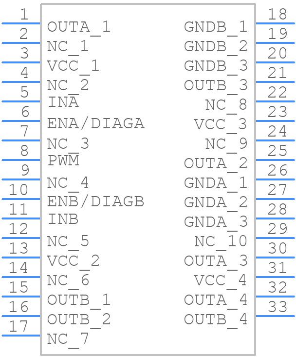 VNH3SP30TR-E - STMicroelectronics - PCB symbol