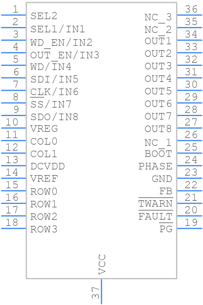 VNI8200XPTR - STMicroelectronics - PCB symbol