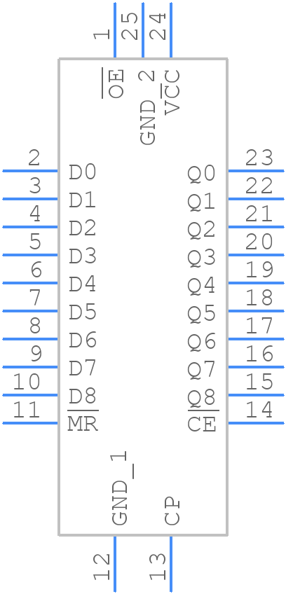 74LVC823ABQ-Q100J - Nexperia - PCB symbol