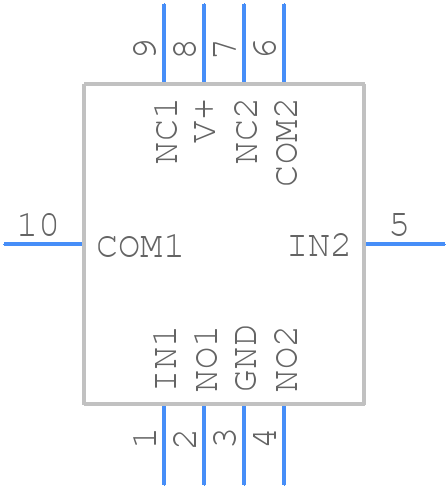 TS5A23157RSER - Texas Instruments - PCB symbol