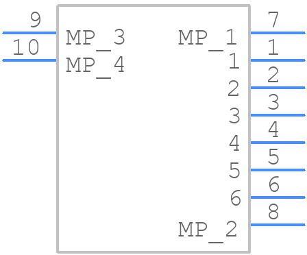 AYF530665T - Panasonic - PCB symbol