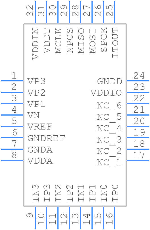 ATSENSE301HA-AU - Microchip - PCB symbol