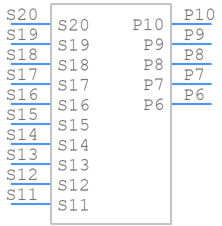 10141585-001LF - Amphenol - PCB symbol