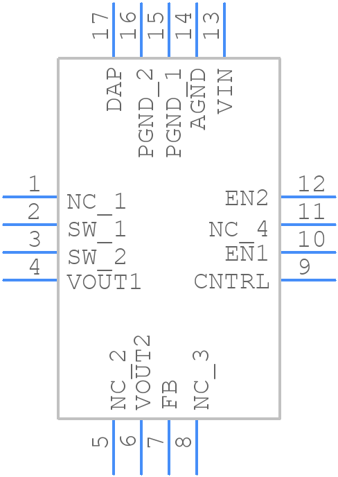 LM3502SQ-44/NOPB - Texas Instruments - PCB symbol