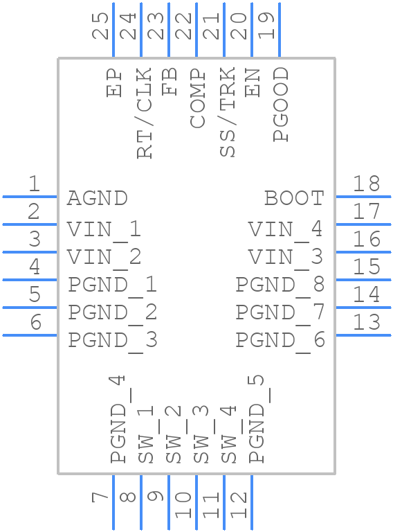 TPS54A24RTWR - Texas Instruments - PCB symbol