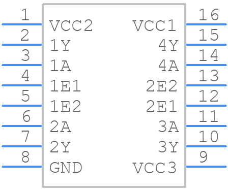 SN75374DR - Texas Instruments - PCB symbol