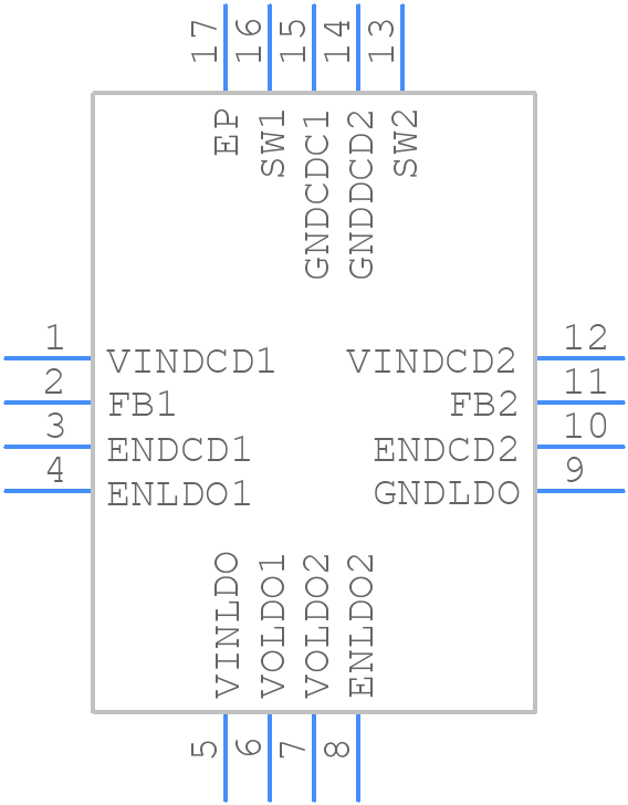 ISL9307IRTAANFZ-T7A - Renesas Electronics - PCB symbol