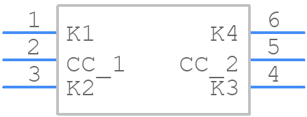 PESD3V3L4BHCYL - Nexperia - PCB symbol