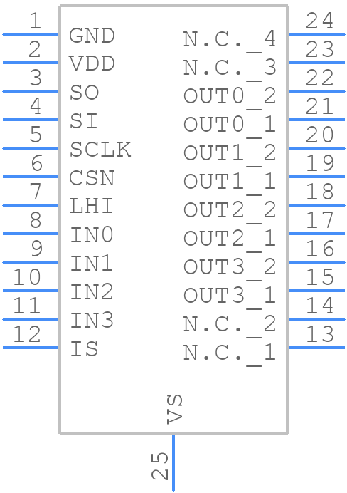 BTS710404ESAXUMA1 - Infineon - PCB symbol