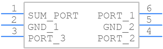 JPS-3-1W+ - Mini-Circuits - PCB symbol