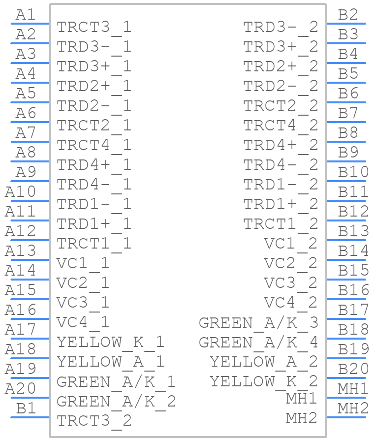 0826-1X2T-HS-F - Bel - PCB symbol
