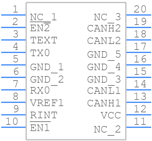AMIS42770ICAW1G - onsemi - PCB symbol