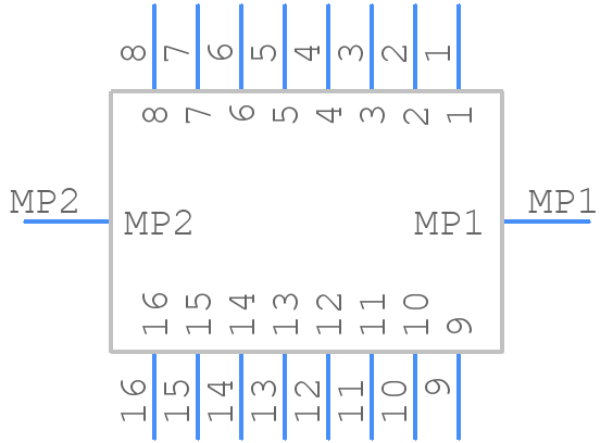 105429-1316 - Molex - PCB symbol