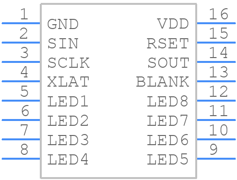 CAT4008W-T2 - onsemi - PCB symbol