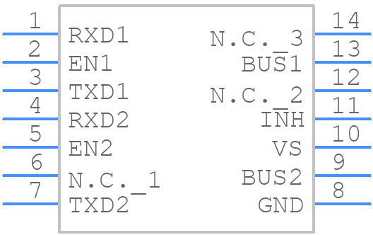 TLE7268SKXUMA1 - Infineon - PCB symbol