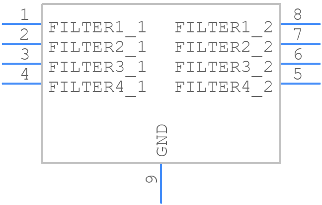 CM1693-04DE - onsemi - PCB symbol