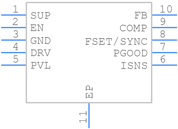 MAX16992AUBA/V+T - Analog Devices - PCB symbol