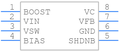 CS51414ED8G - onsemi - PCB symbol